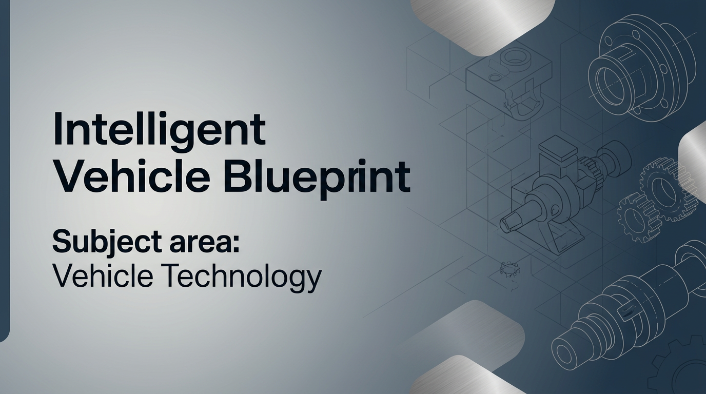 Intelligent Vehicle Blueprint — AI cover slide