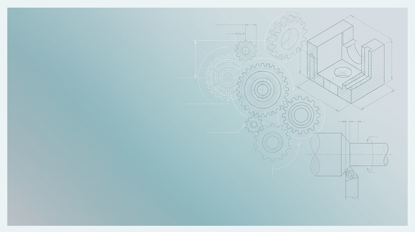 Precision Turning Process Blueprint — AI cover slide